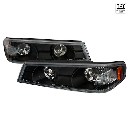 Spec-D Tuning 04-12 Chevrolet Colorado Corner Lights Black 2LC-COL04JM-TM